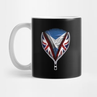 Scottish Flag  Scotland Flag zipped British Flag - Gift for Scottish From Scotland Mug